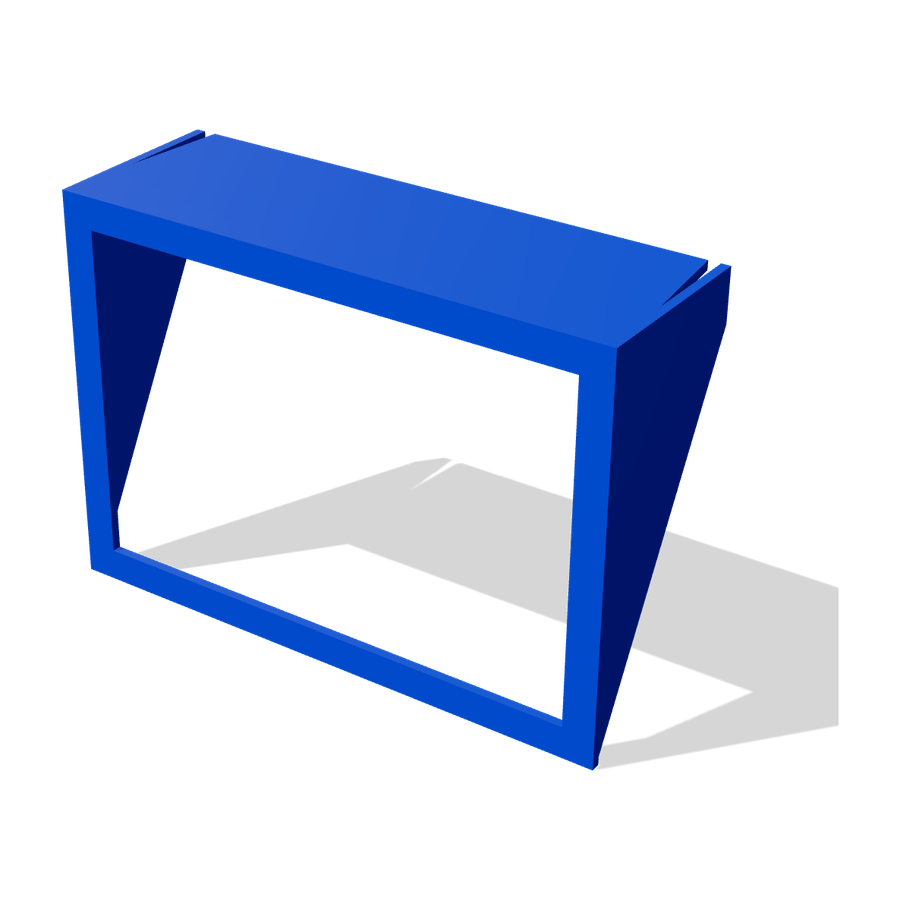 Chartplotter sun hood 3D render