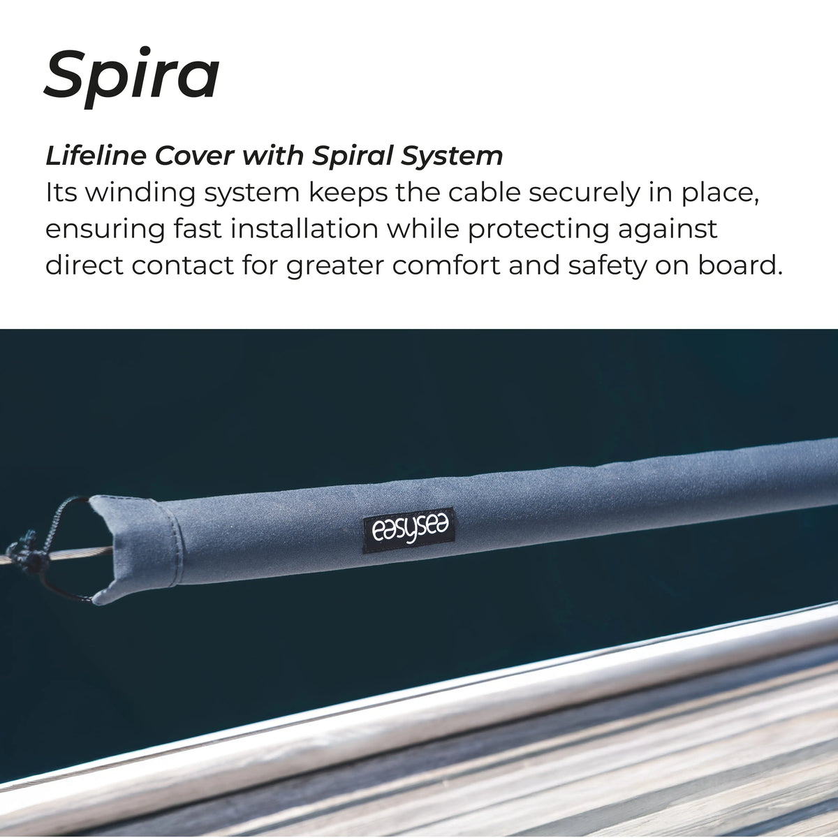 Spira – The Twistable Guardrail Cover — front view