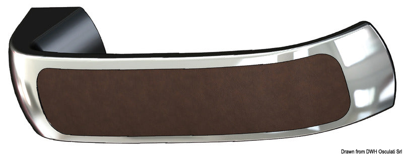 LEATHER handles w/plates ext. left internal left - foto originale Osculati Srl