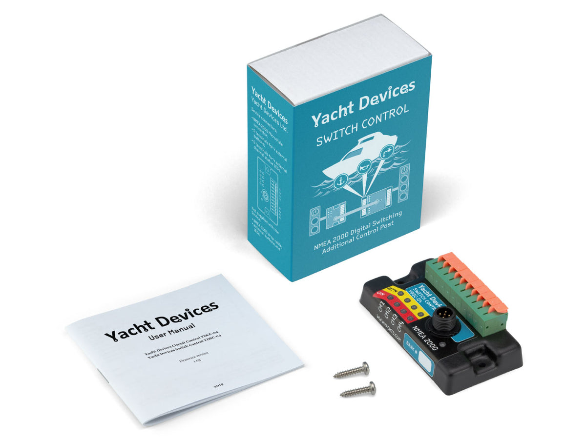 Yacht Devices NMEA 2000 Switch Control YDSC-04 — NMEA 2000 Micro Male — 10 ingressi