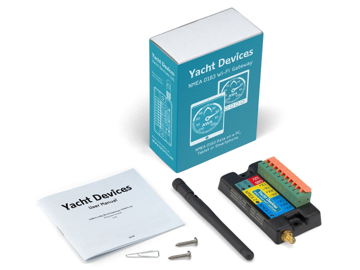 Yacht Devices NMEA 0183 Wi-Fi Gateway YDWN-02 — 2x NMEA 0183 + WiFi