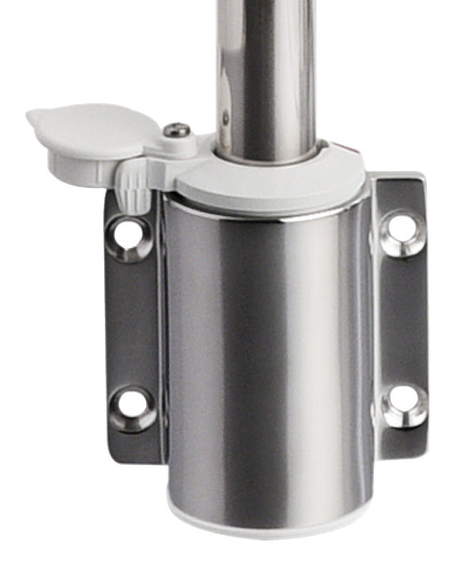 SS light pole 60 cm w/white plastic light - foto originale Osculati Srl